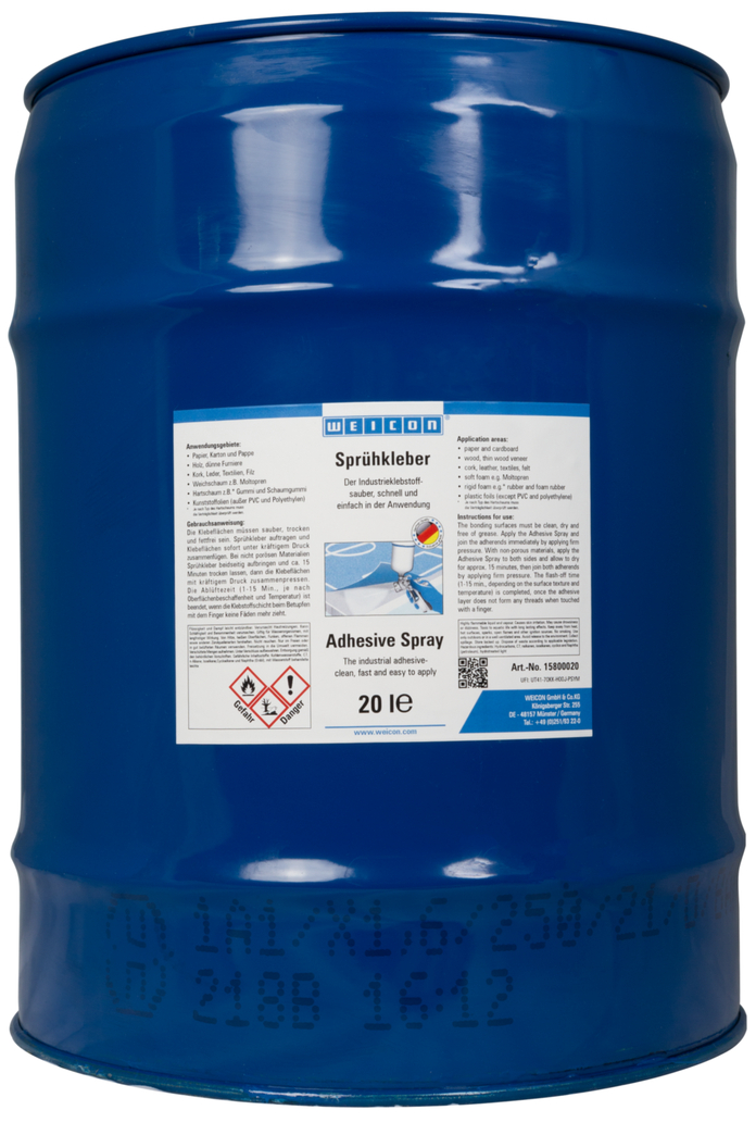 Sprühkleber Flüssigwirkstoff | Kontaktklebstoff für starke und dauerhafte Verklebungen zur Verarbeitung im geeigneten Sprühsystem